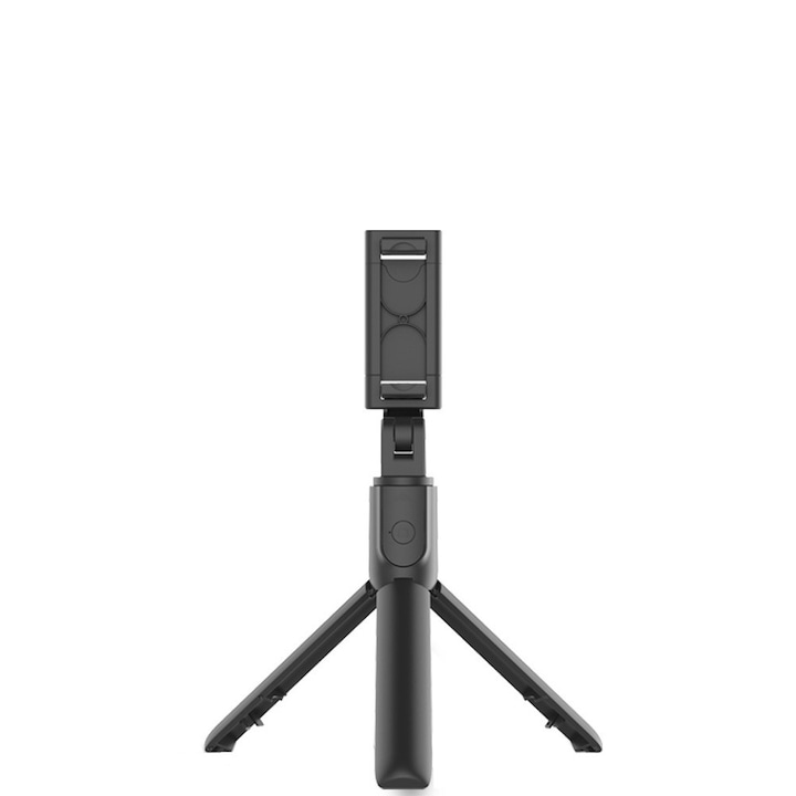 Selfie stick, 3in1, Aluminiu, 3in1, Bluetooth, Cu telecomanda, Negru
