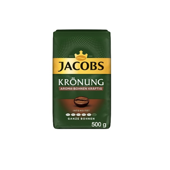 Кафе на зърна Jacobs Kronung Kraftig Aroma-Bohnen 500 гр