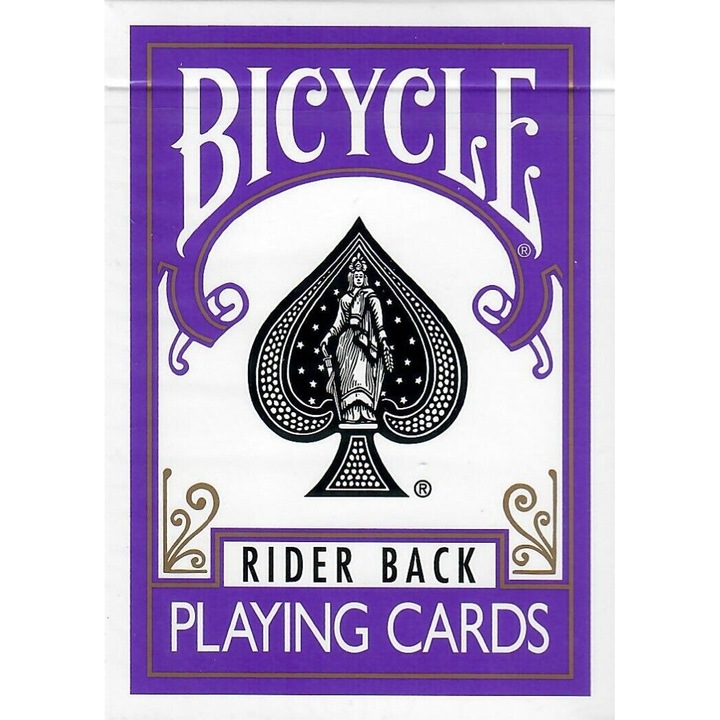 Carti de joc Bicycle Rider Back Purple