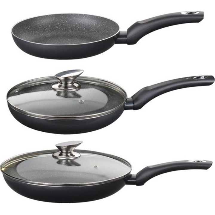 Set 3 tigai/2 capace, Blaumann, Marmura, Gri