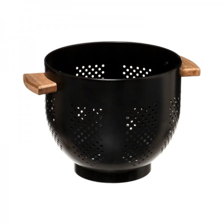 Strecuratoare din metal cu manere, Modern Color Black, 22 cm