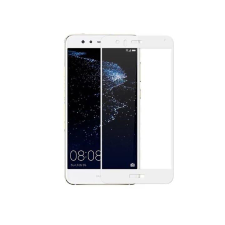 9H védőüveg fólia Huawei P10 Lite-hoz, fehér, BBL091