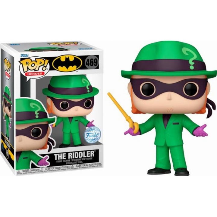 Funko Pop! Heroes: DC Super Heroes Comics Batman - The Riddler (Arkhamverse) figura #469