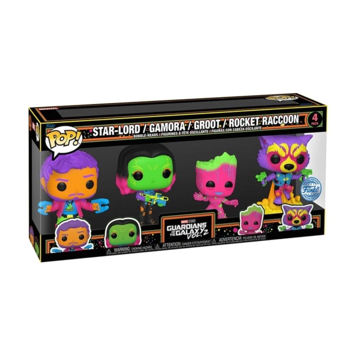 Funko Pop! 4-Pack Marvel Guardians of the Galaxy Vol.2 - Star-Lord / Gamora / Groot / Rocket Raccoon figura