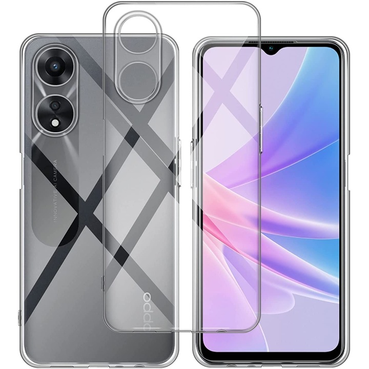 Husa pentru Oppo A78 5G Slim Anti-Shock 1.5mm Aiyando, transparent