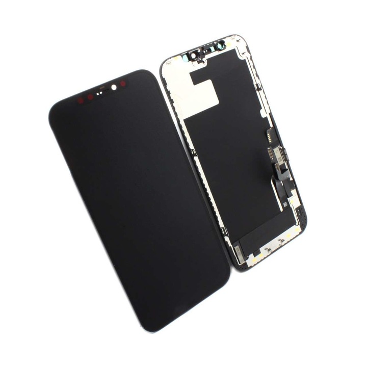 Съвместим с дисплей iPhone 12 OLED Черен Черен Високо качество на копиране A Plus