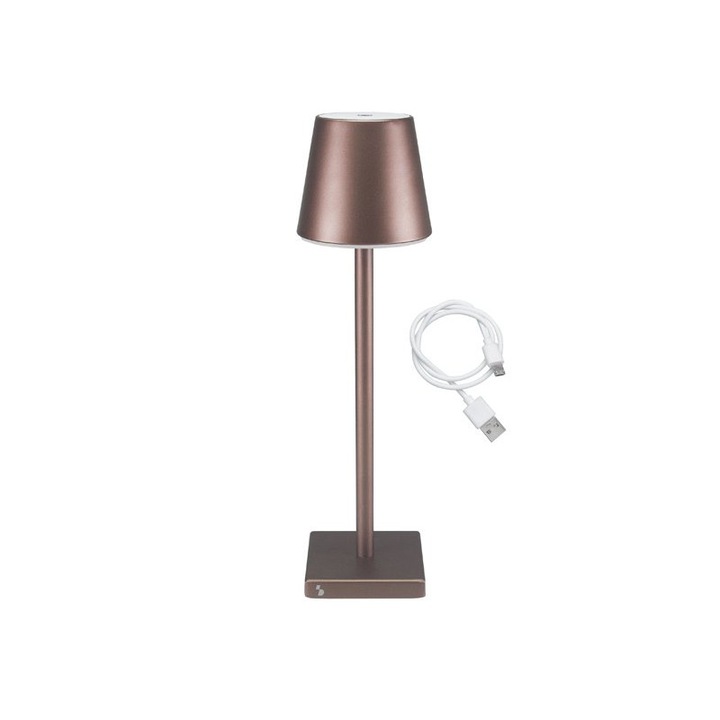Beper P201UTP103 Asztali lámpa USB töltéssel barna 2W