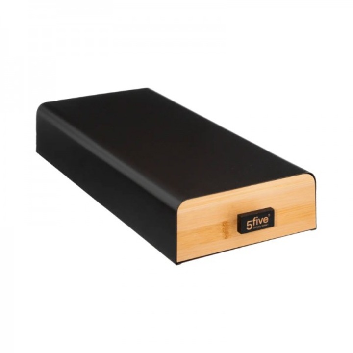 Suport orizontal pentru capsule de cafea, Modern Color Black, 38x18x7.5 cm