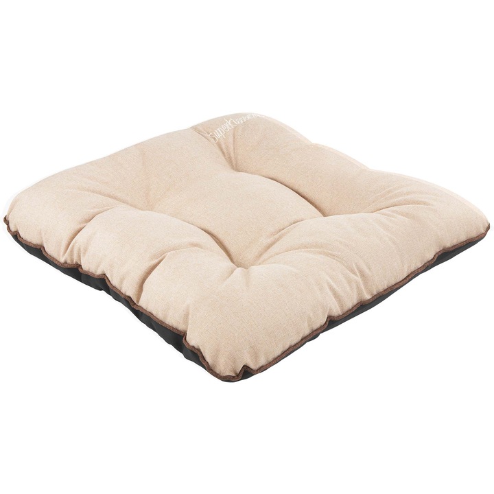 Perna scaun terasa, gradina, 45x45 cm, exterior/interior, impermeabila, pentru banca, balansoar, paleti, Bej Linen, Superkissen24