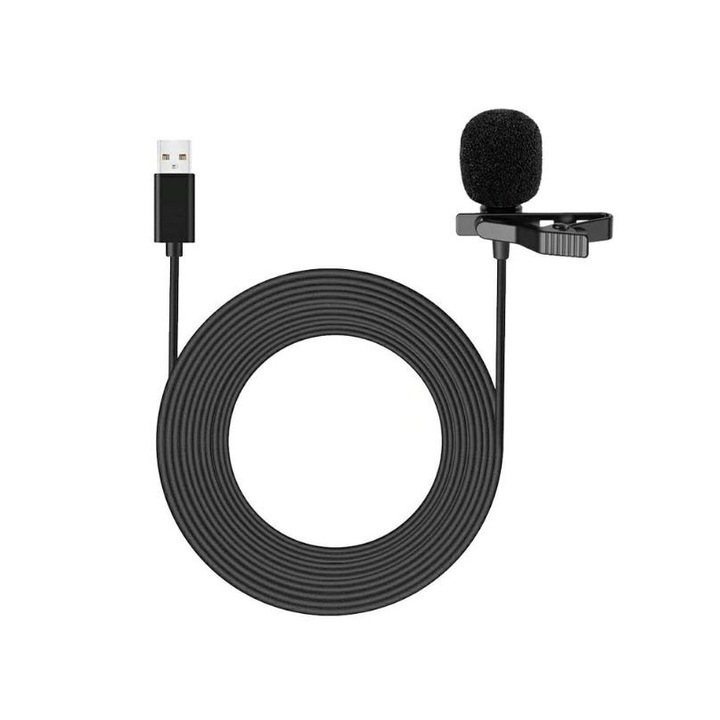 OEM Mikrofon számítógéphez vagy laptophoz, USB csatlakozás, kábel mérete 1,5 m