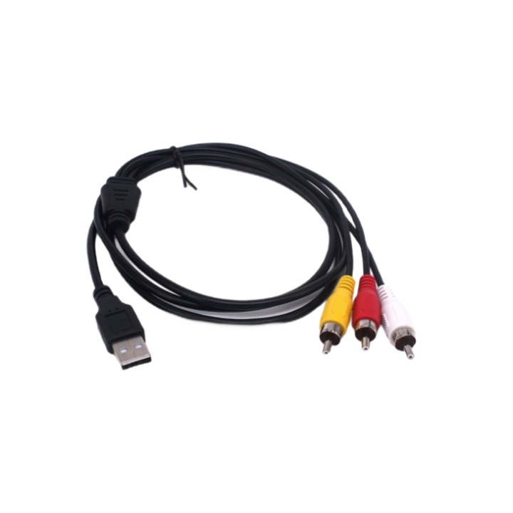 USB kábel 3 db RCA csatlakozóval, hossza 1,5 m