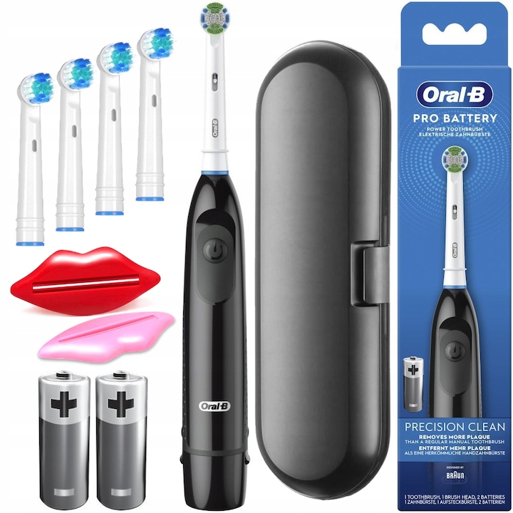 Oral B AdvancePower Elektromos fogkefe készlet, tartozékokkal, tokkal, fekete