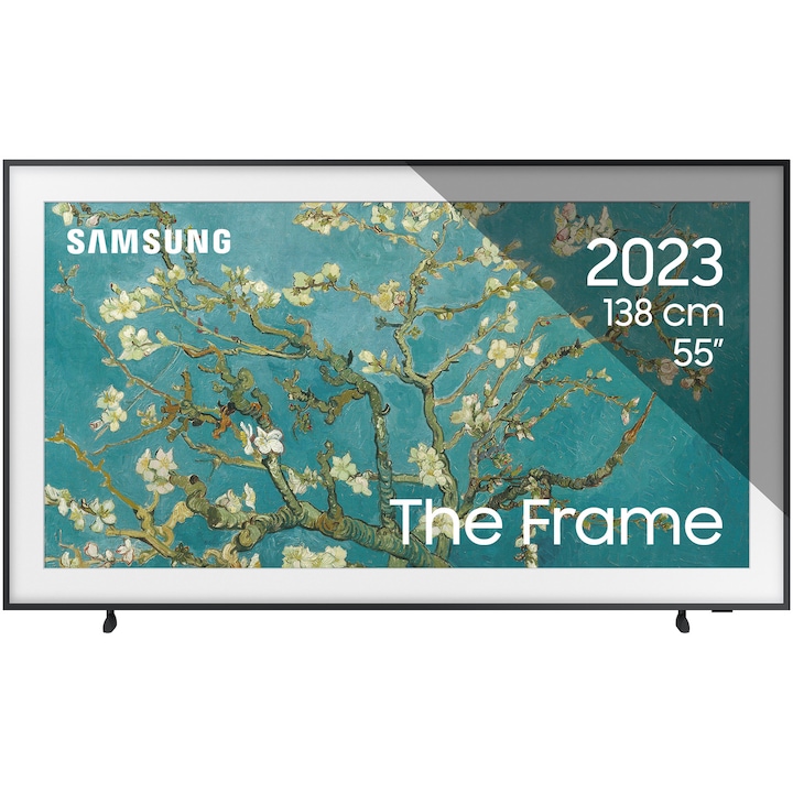 Телевизор SAMSUNG Tablou QLED The Frame 55LS03BG, 55" (138 см), Smart, 4K Ultra HD, 100Hz, Клас G (Модел 2023)