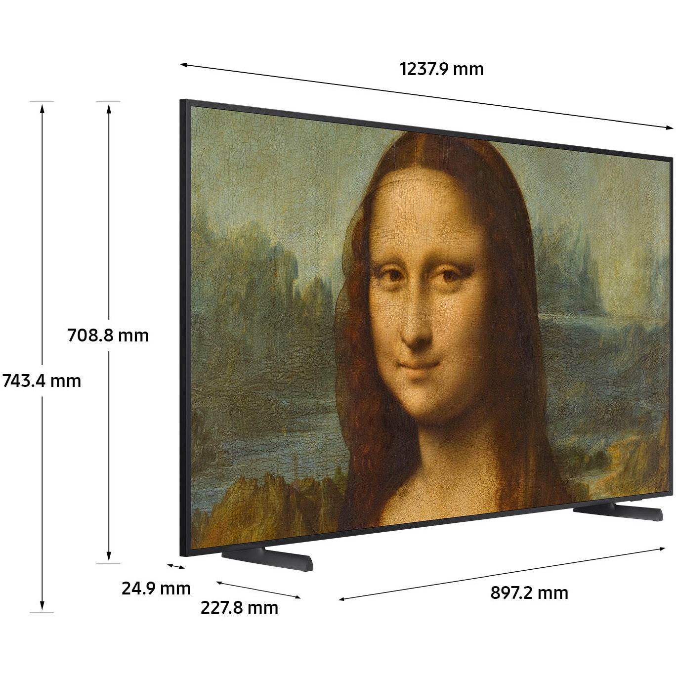 Televizor SAMSUNG Tablou QLED The Frame 55LS03BG, 138 cm, Smart, 4K Ultra HD, 100Hz, Clasa G (Model 2023)