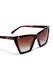 Hawkers, Ochelari de soare cat-eye unisex Flush, Maro inchis, Portocaliu stins, Ametist, 55-18-140