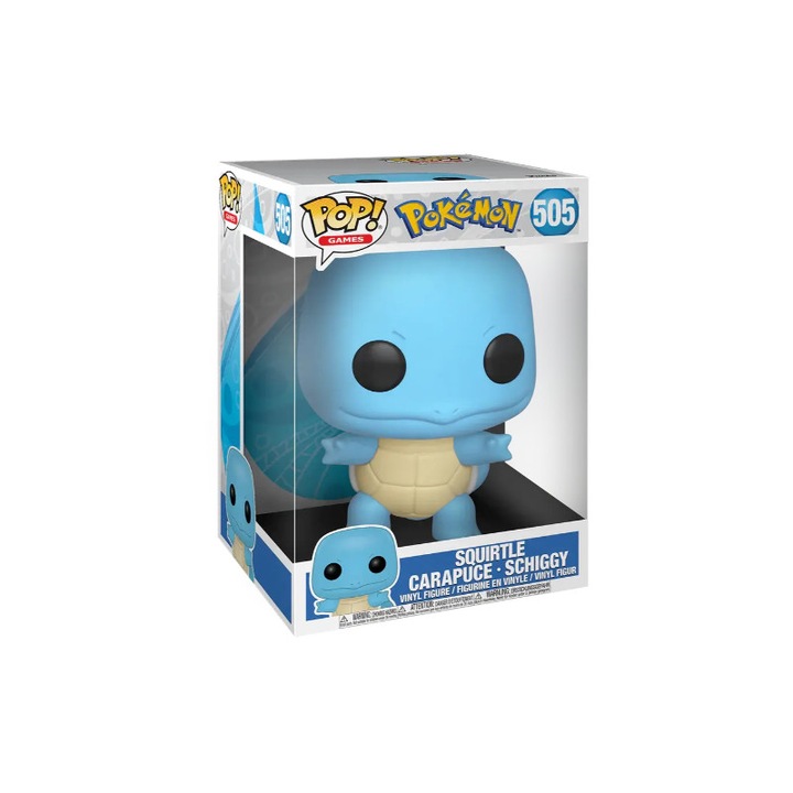 Funko POP! Games: Pokemon- 10" Squirtle- EMEA figura #505