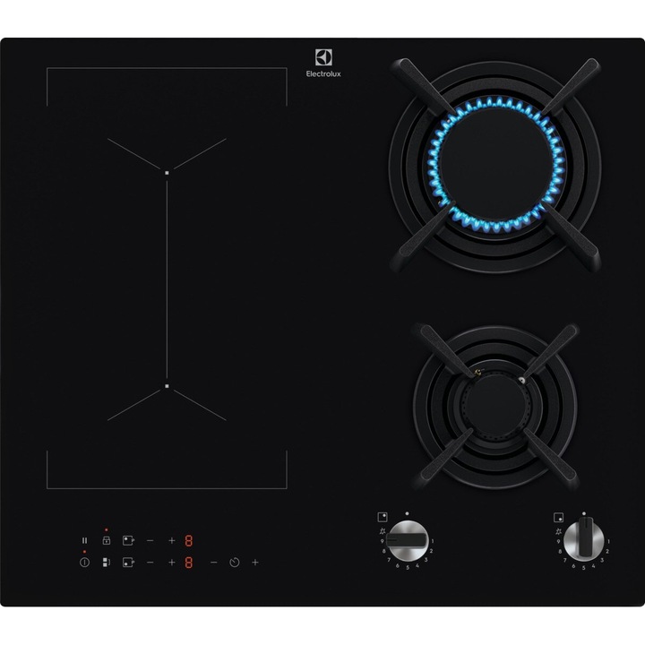 Plita incorporabila Bosch PGP6B5K90, Gaz, 4 arzatoare, Gratar fonta, 60 cm, Inox