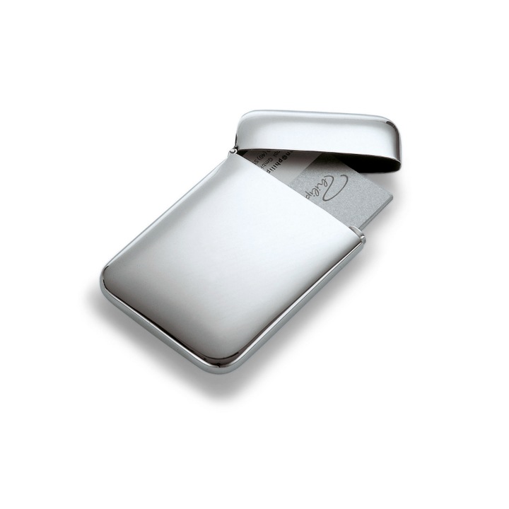 Husa pentru carti de vizita, Philippi, Inox, Argintiu