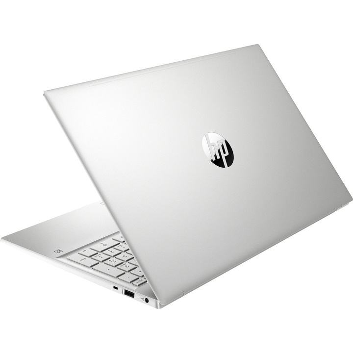 Laptop model Pavilion cu ecran tactil, HP, 15.6'', FullHD, IPS Intel Core i7-1255U 10-core, 16 GB, DDR4, 512 GB, SSD, Argintiu