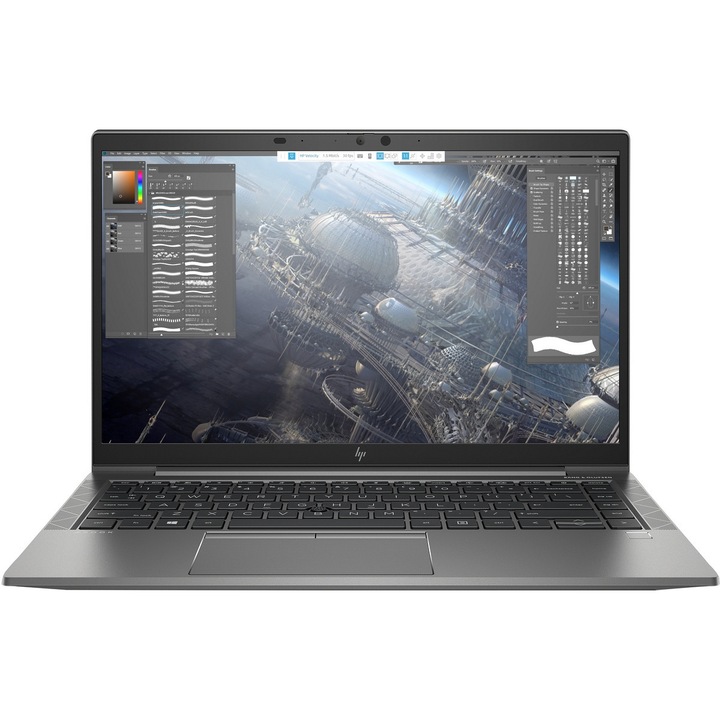 Лаптоп HP ZBook Firefly 14 G8, FullHD, IPS, Intel Core i7-1165G7 Quad Core, 16 GB DDR4, 512 GB SSD NVMe, NVIDIA T500 4 GB, Windows 10 Pro, Сив