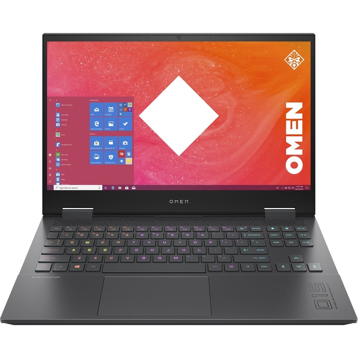 Laptop gaming HP OMEN 15, FullHD, IPS, 15.6", AMD Ryzen 7 5800H, 16GB DDR4, 512GB SSD, NVIDIA GeForce RTX 3070, Windows 11