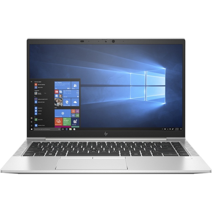 Laptop HP EliteBook 840 G7, 14" FullHD, IPS, Intel Core i7-10610U Quad Core, 16 GB DDR4, 512 GB SSD NVMe, Windows 10 Pro, Argintiu