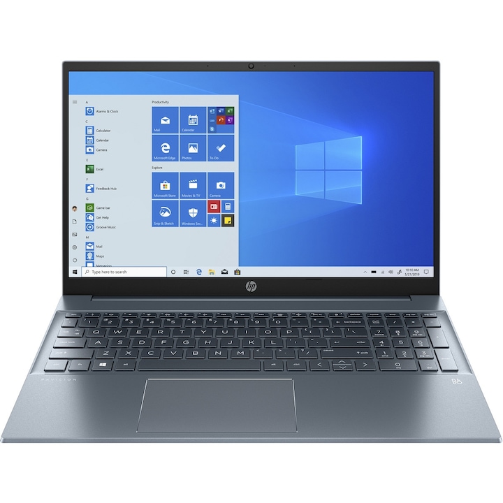 Лаптоп HP Pavilion 15, FullHD, Intel Core i3-1115G4, 8GB DDR4, 256GB SSD NVMe, Windows 10, Graphite grey