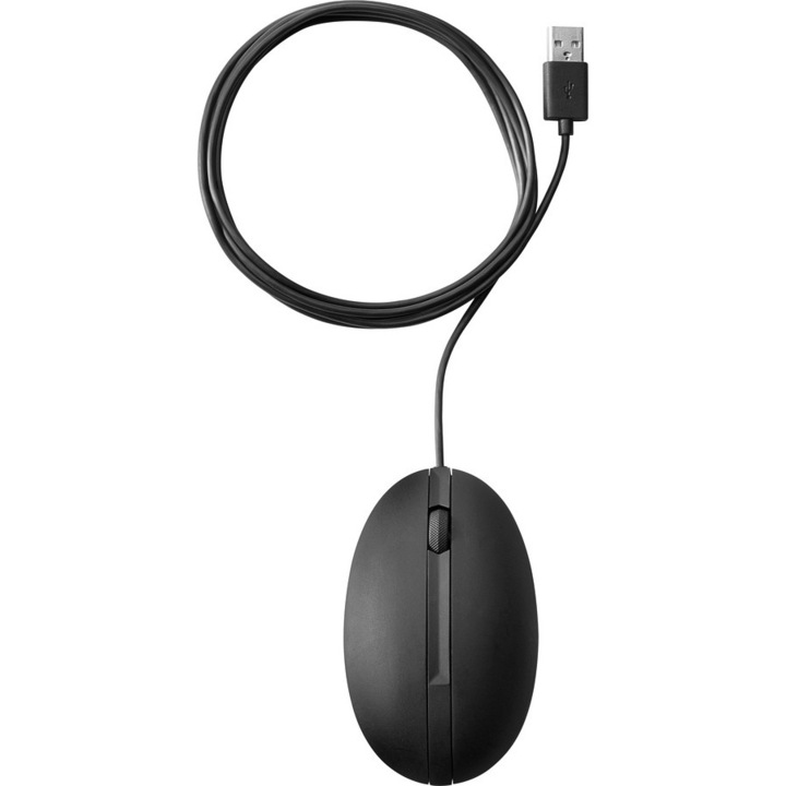 Мишка HP 320M, кабелна оптична, USB, черна