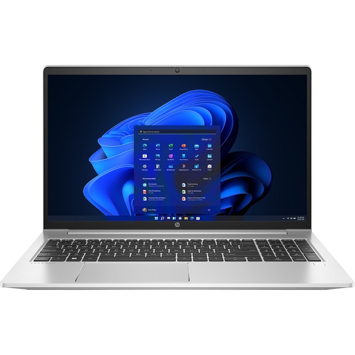 Laptop HP ProBook 455 G9, FullHD, IPS, AMD Ryzen 7 5825U Octa Core, 16 GB DDR4, 512 GB SSD NVMe, Windows 10 Pro, Argintiu