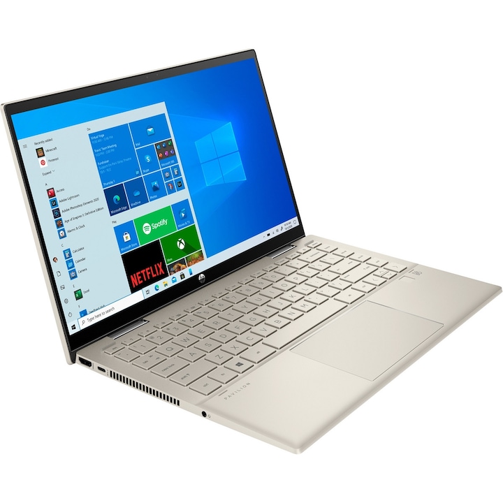 Laptop 2 az 1-ben Pavilion 14 x 360, HP, Full HD, Intel Core i5-1155G7, 8 GB, 512 GB SSD, 14 hüvelykes, ezüst