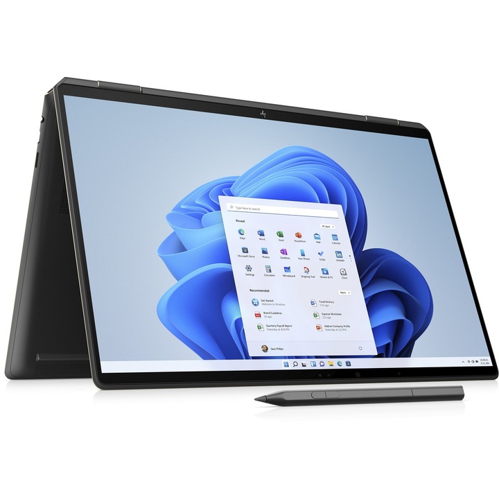 Лаптоп 2 в 1, HP, Spectre, i7-13700H, 16 GB, 35.8 x 24.53 x 1.99 cm, Черен