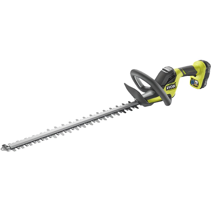 Masina de tuns gard viu + baterie RYOBI, 1350 rpm, 50 cm, Verde