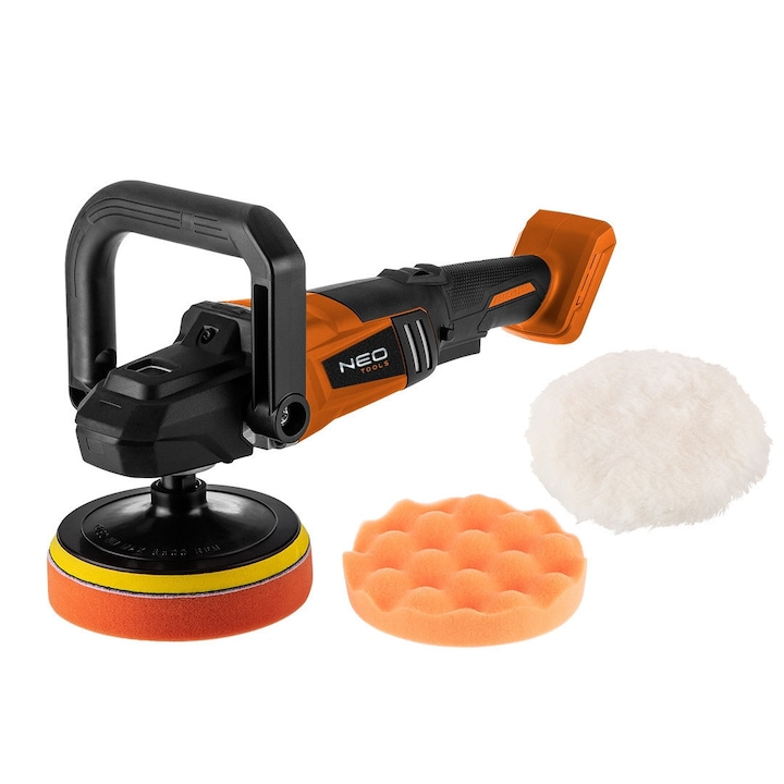 Orbital autófényező gép, Neo Tools, 6 sebesség, 18 V, 800-2300 ford./perc, 420 mm, Többszínű