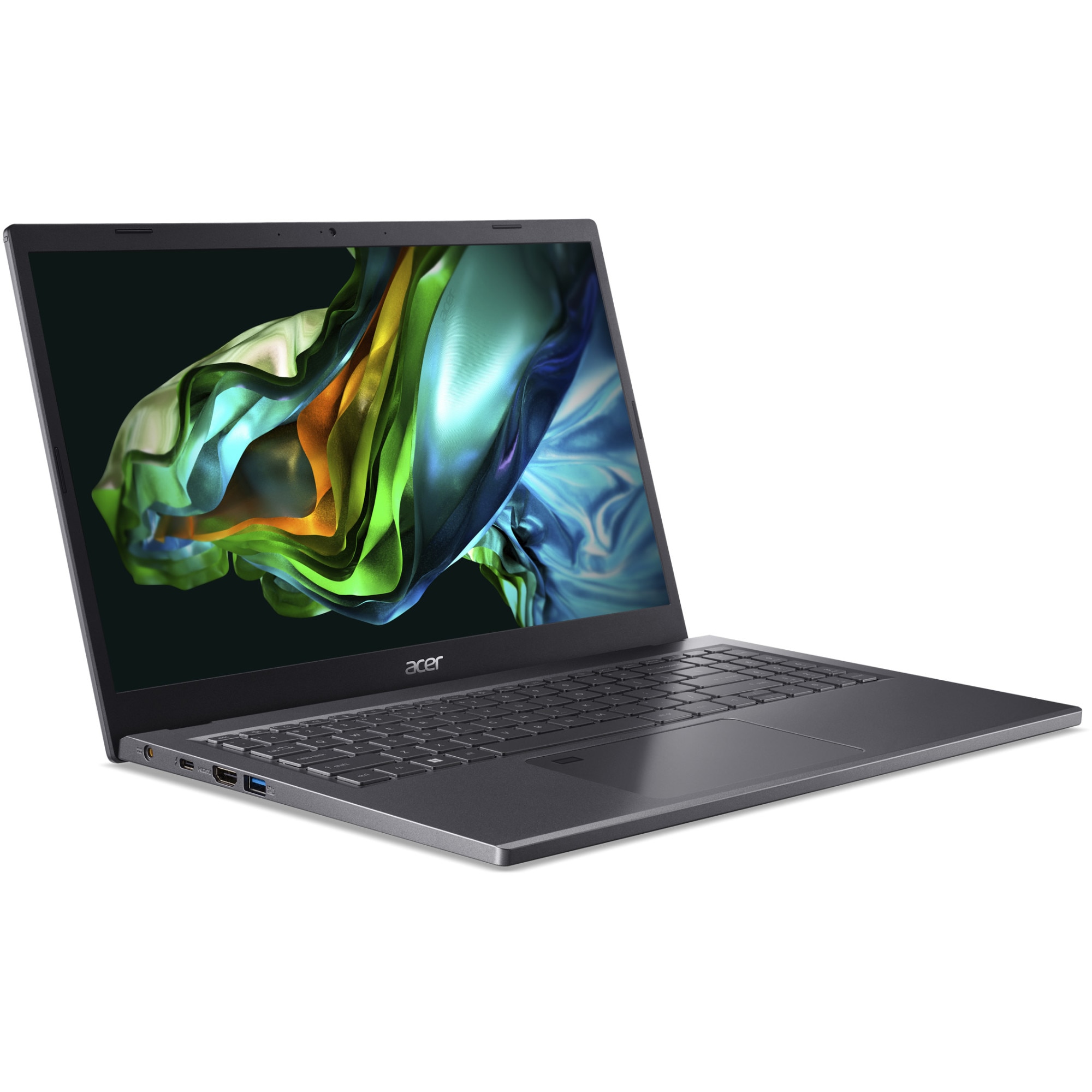 Laptop Acer Aspire 5 A515-58M cu procesor Intel® Core™ i5-1335U pana la 4.60 GHz, 15.6", Full HD, IPS, 8GB, 512GB SSD, Intel® UHD Graphics, NO OS, Grey