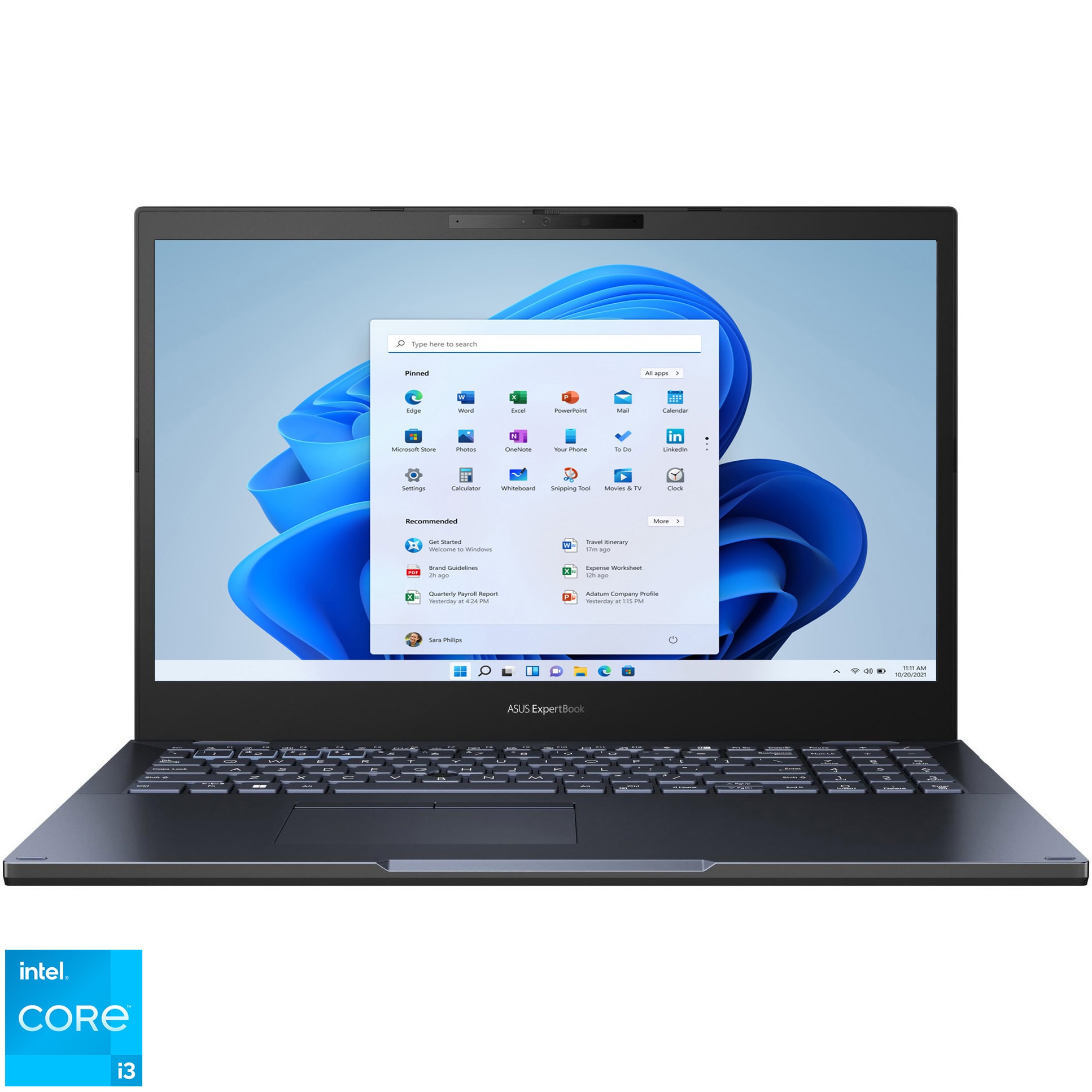 Laptop ASUS ExpertBook B2502CBA cu procesor Intel® Core™ i3-1215U pana la 4.4 GHz, 15.6 , Full HD, 16GB DDR4, 512GB SSD, Intel® UHD Graphics, Windows 11 Pro, Star Black, 3 years warranty