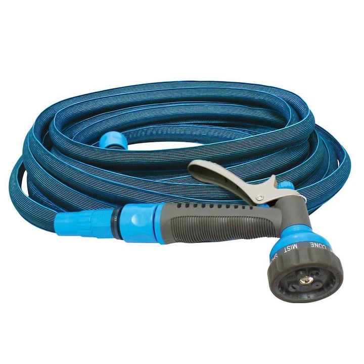Aquacraft Premium Extendable 870020, Kerti slag rugalmas locsolócső tömlő 10-20 m szórófejjel 7 külömböző funkcióval