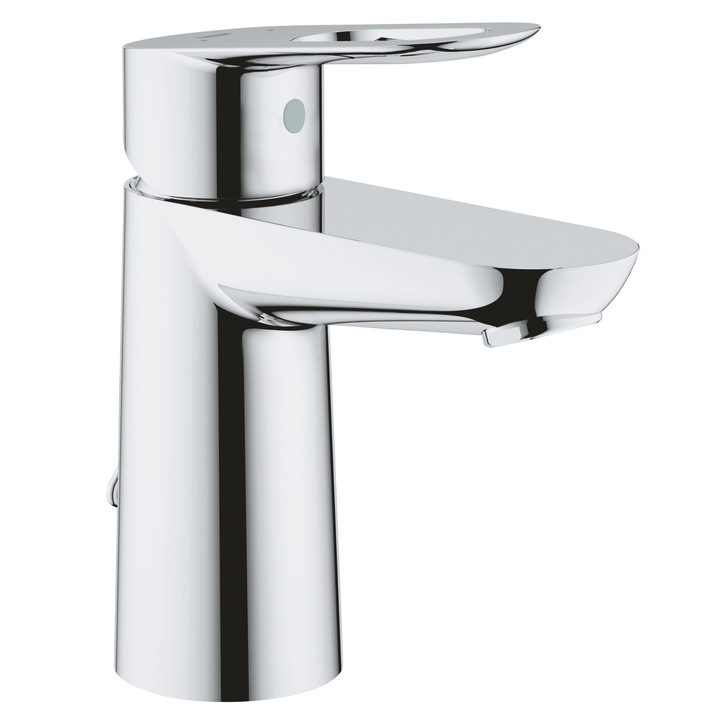 Смесител за умивалник Grohe BauLoop, Eдноръкохватков 1/2", Керамичен патрон, Аератор, Размер S, Хром
