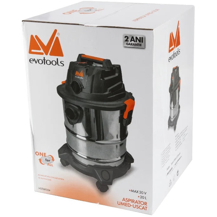 Aspirator Umed-Uscat fara Acumulator si Incarcator MAX 20V ONE EPTO 20 l