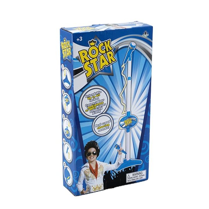 Microfon de jucarie, TBT, Rock Star, Albastru