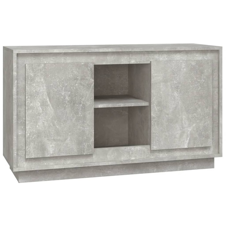 Servanta vidaXL, gri beton, 102x35x60 cm, lemn prelucrat, 26.3 kg