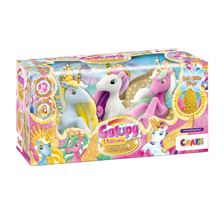 Комплект фигурки, Craze, Еднорог, 3 броя