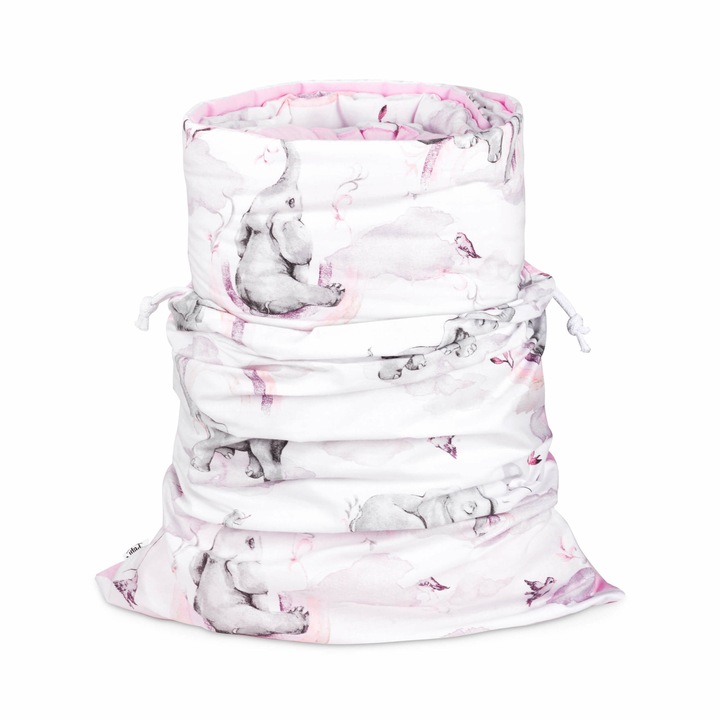 Set perna/pilota pentru copii, Bumbac, Roz/Alb