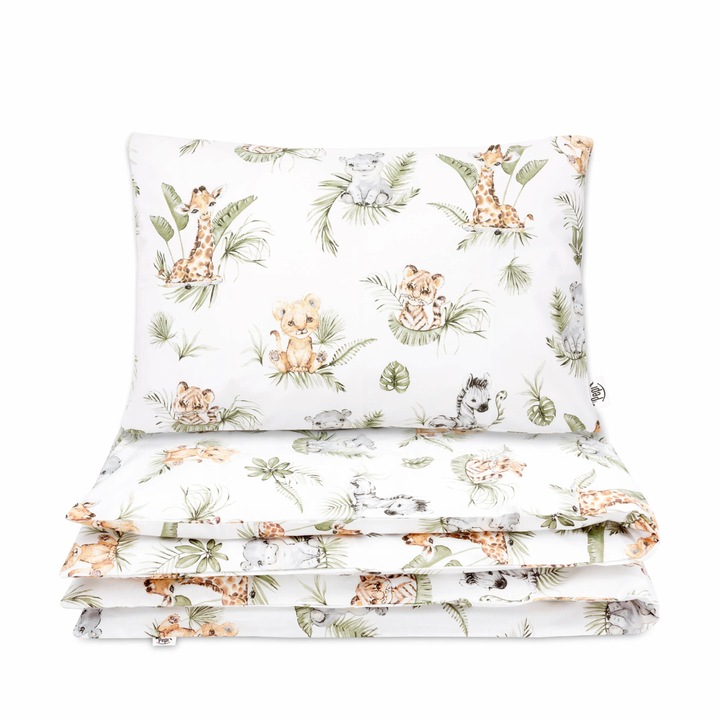 Lenjerie de pat, Pentru copii, Bumbac, Multicolor