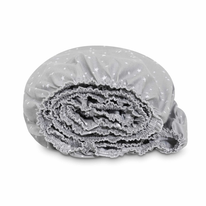 Cearsaf de pat, Bumbac, 60x120 cm, Gri