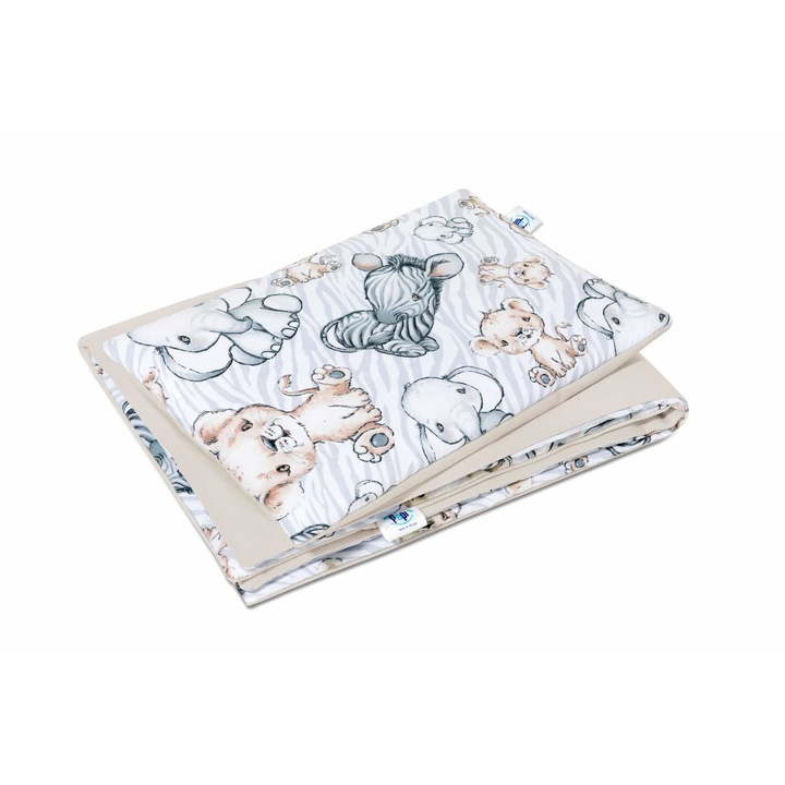 Set patura si perna bebe, Bumbac - Multicolor