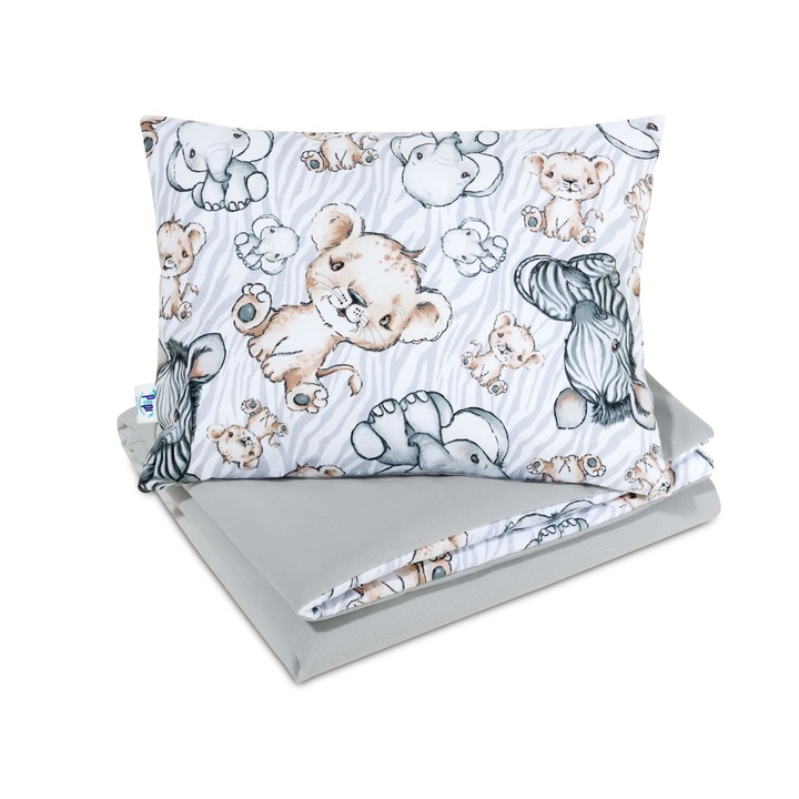 Set patura si perna bebe - Bumbac, Multicolor