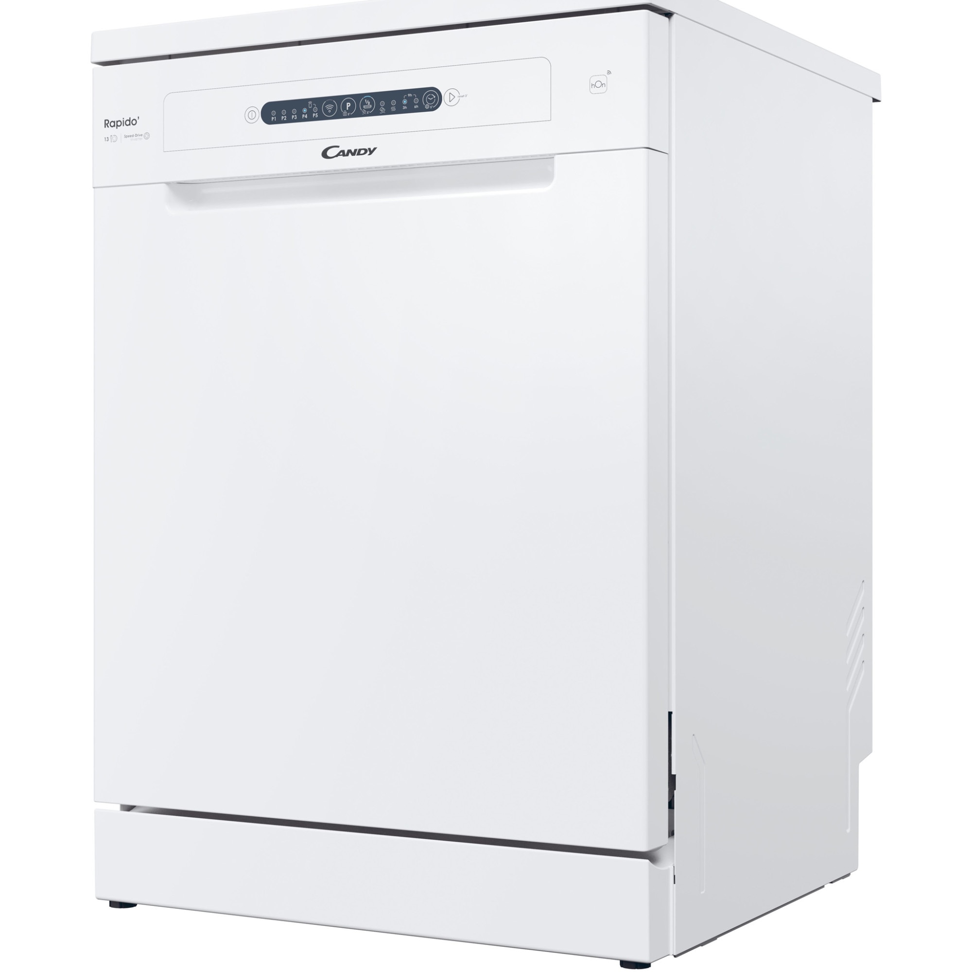 Masina de spalat vase Candy Rapido CF 3E7L0W, 13 seturi, 5 programe, Clasa E, Wi-Fi, Wash & Dry 49', 60 cm, Alb