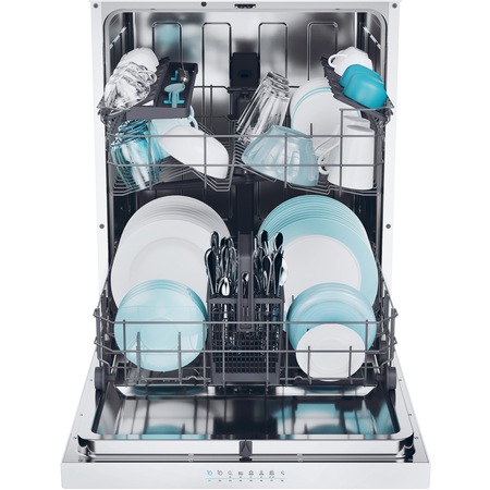 Masina de spalat vase Candy Rapido CF 3C7F0W, 13 seturi, 8 programe, Clasa C, Wi-Fi, Wash & Dry 35', Motor Speed-Drive Inverter, Automatic Open Door, 60cm, Alb