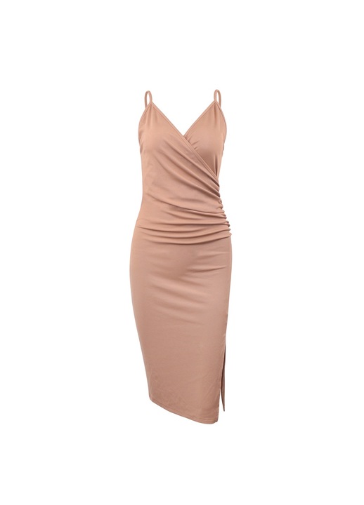 Rochie midi de cocktail pentru femei, Poliester, Roz, Roz