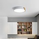 LED плафониера Comely, желязо/дърво, кръгла форма, размер 30 * 5 см, 220V, 24W, студена светлина, бяла